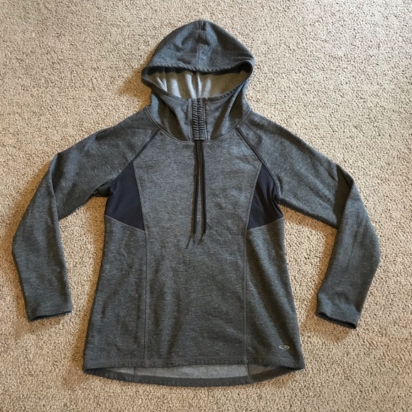 Champion Dark Light Grey Hoodie, EUC, S - Picture 3 of 16